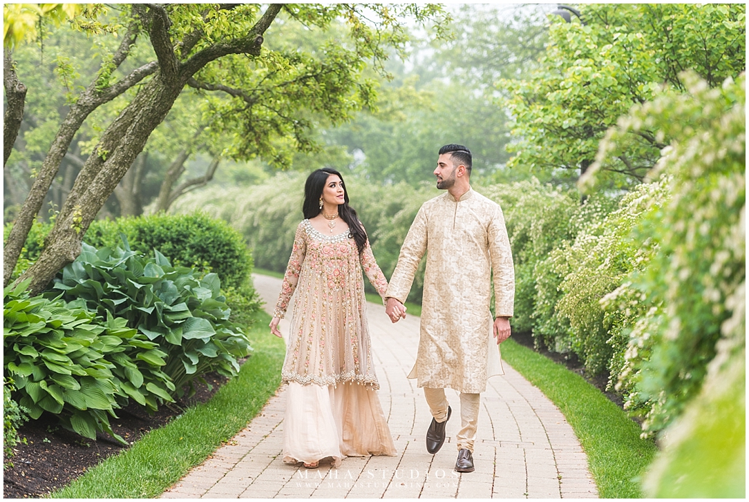 Chicago engagement photos Bahai Temple Maha Studios Chicago Indian Wedding Photographer