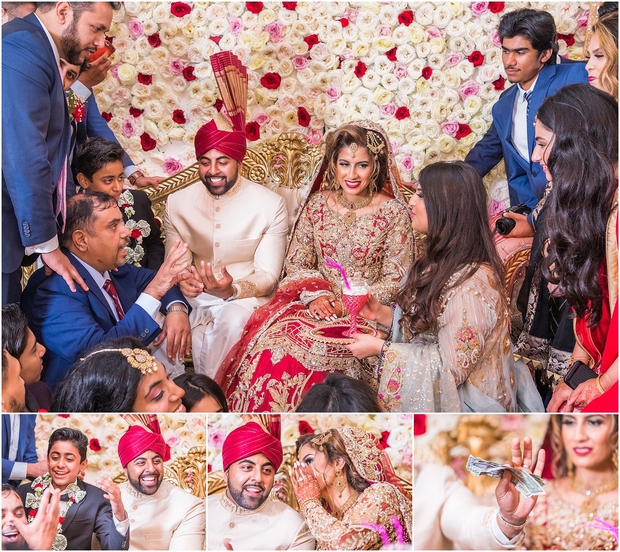The “dhood pilai “ rasam is another fun tradition in pakistani weddings where the bride’s family demands money from the groom. Another opportunity to make some money at a south asian wedding event!