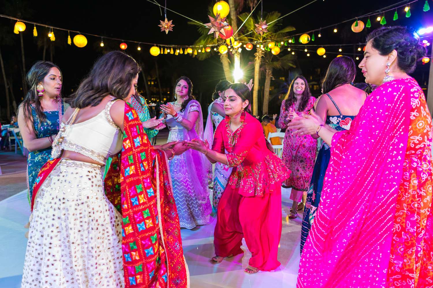wedding guest dancing at jaggo party