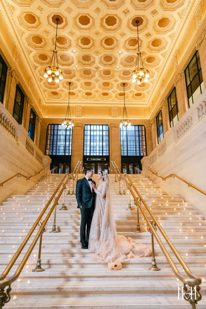 Chicago Union Station Wedding Photographers Maha Studios