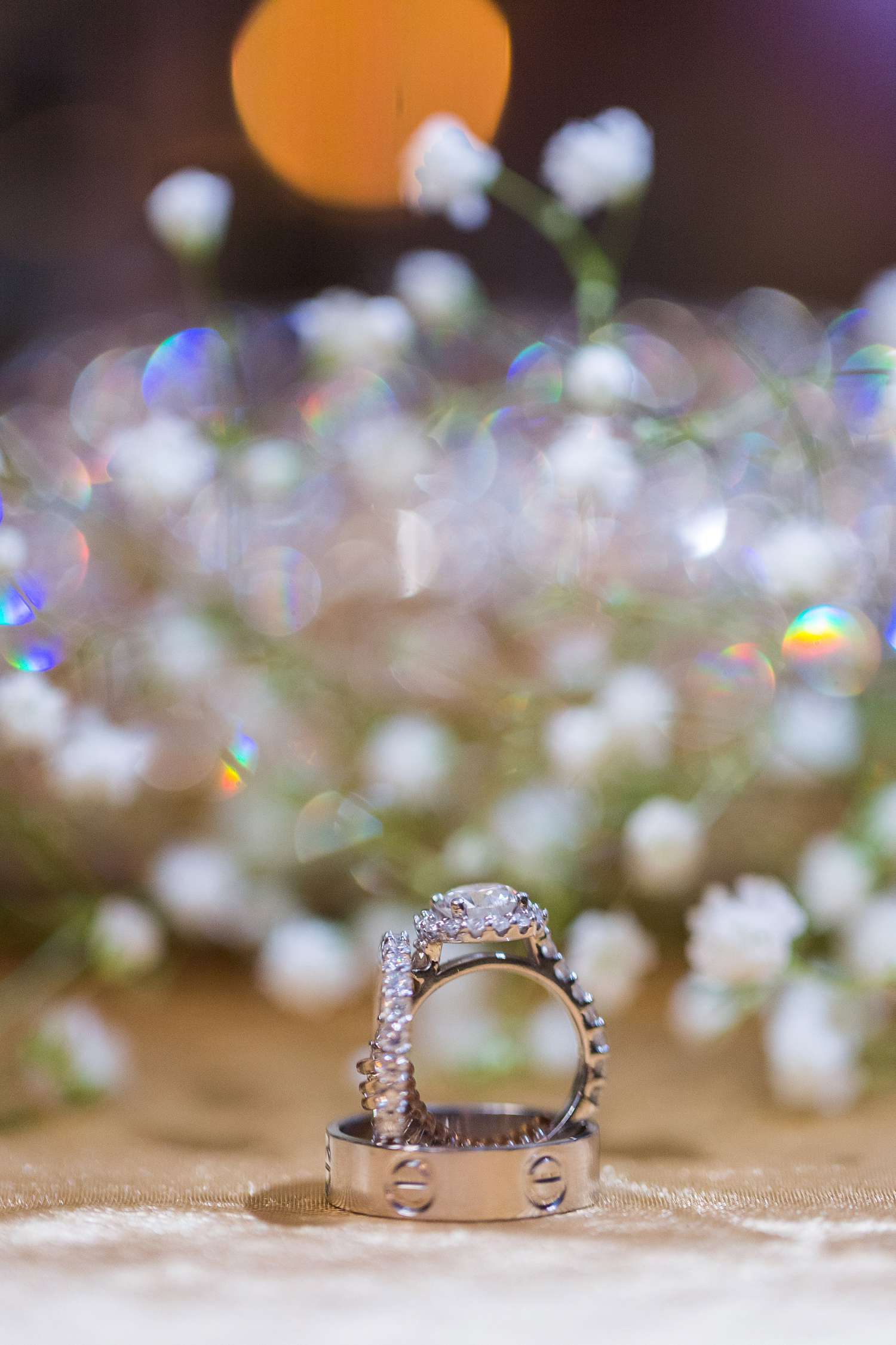 Chicago wedding ring detail photo