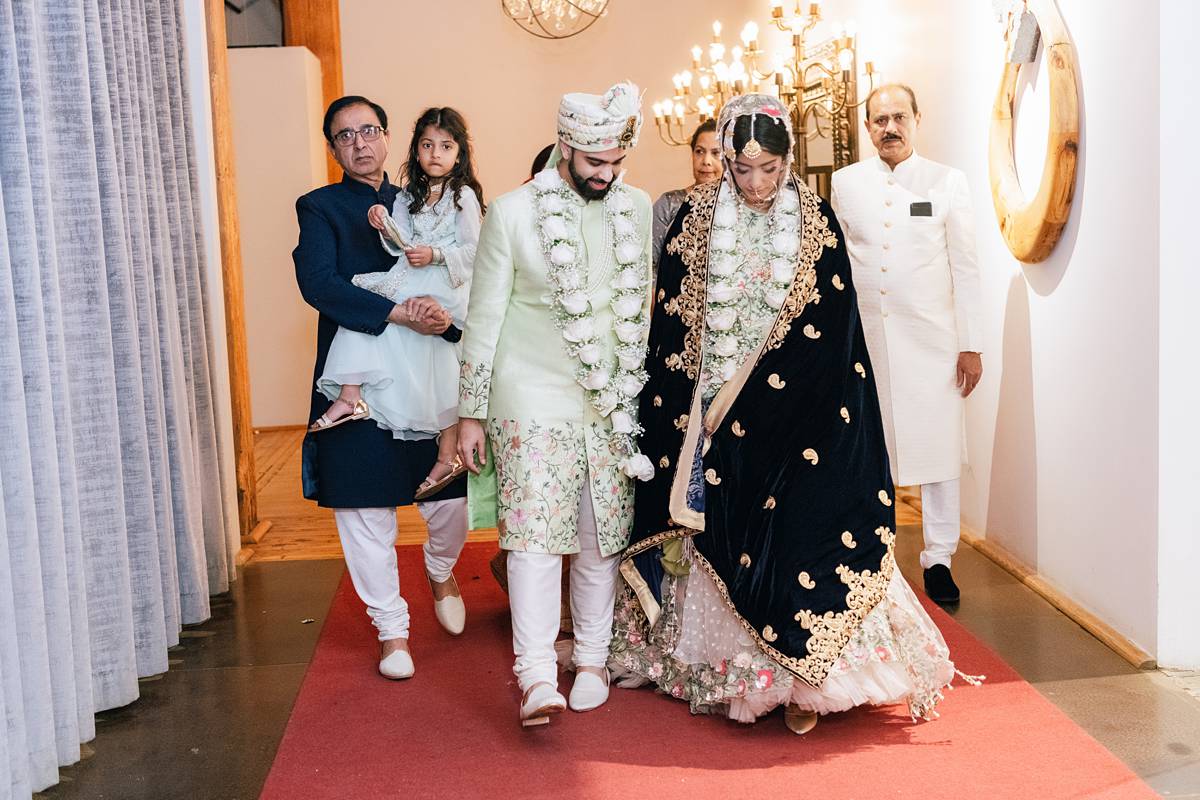 Muslim bride and groom rukhsati