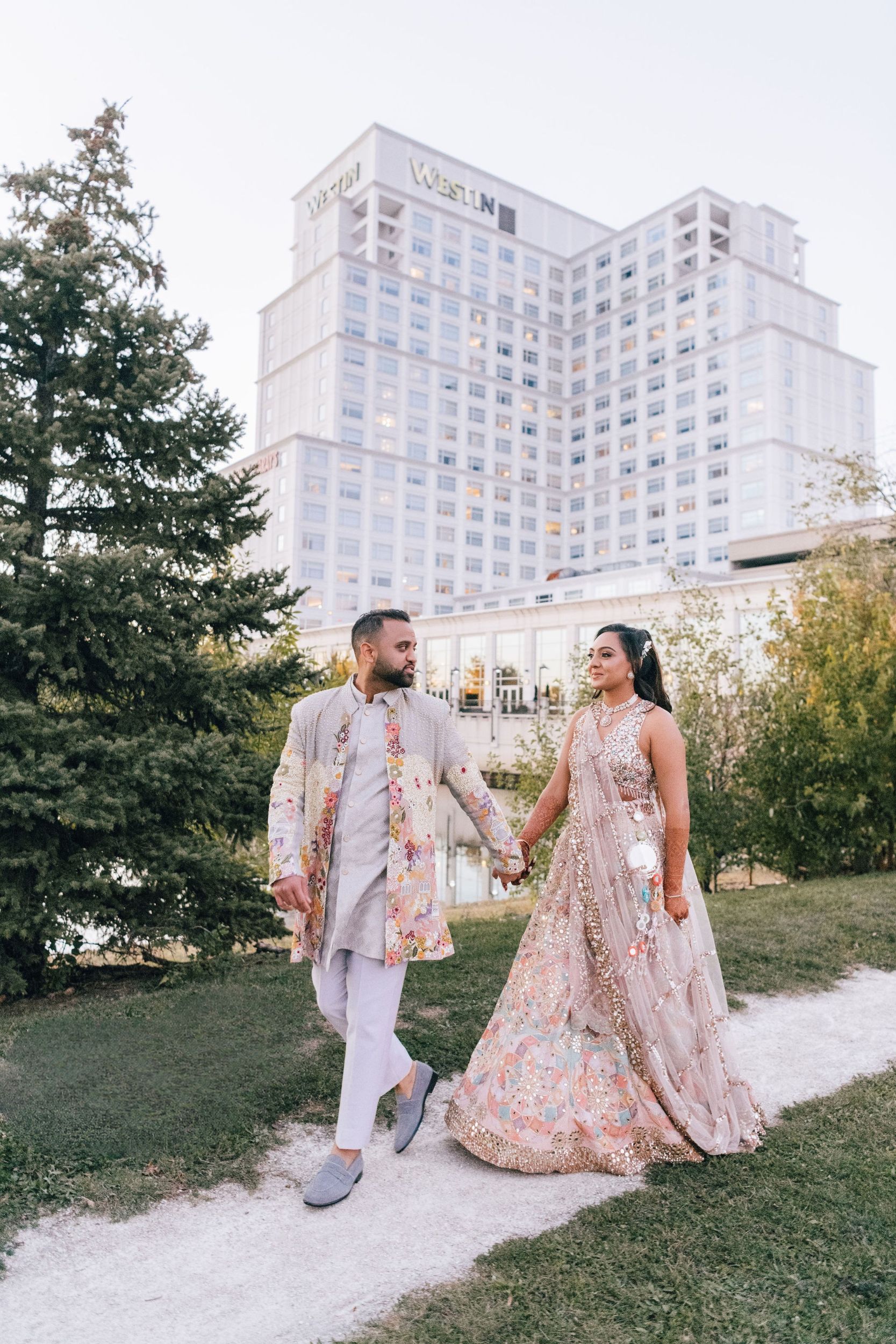 Gujarati Indian wedding sangeet photos at Westin Lombard