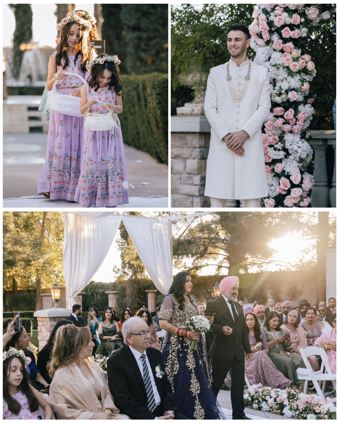 outdoor wedding ceremony at Ashley castle in chandler, Arizona