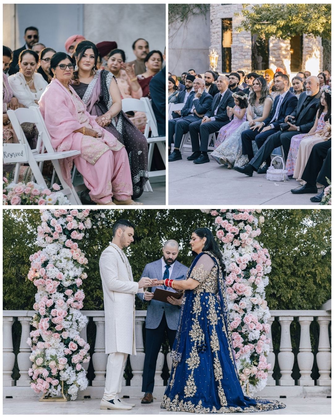 Candid Ceremony photos at Ashley Castle in Chandler Arizona by Maha Studios