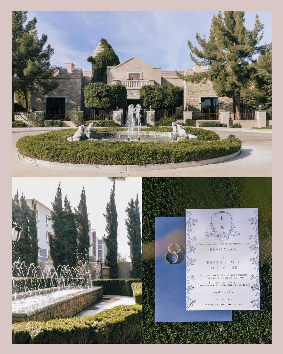 Venue photos at Ashley Castle in Chandler Arizona by Maha Studios