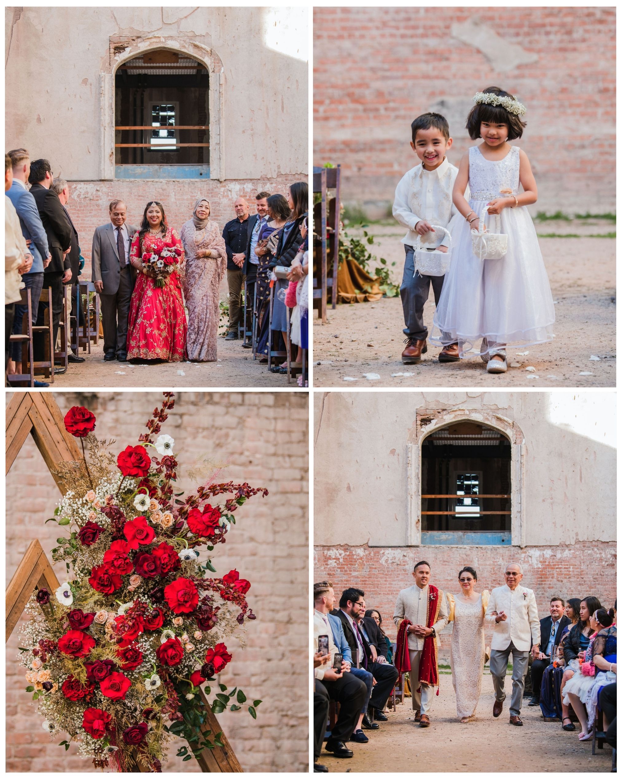 Monroe street abbey multicultural wedding ceremony Maha studios