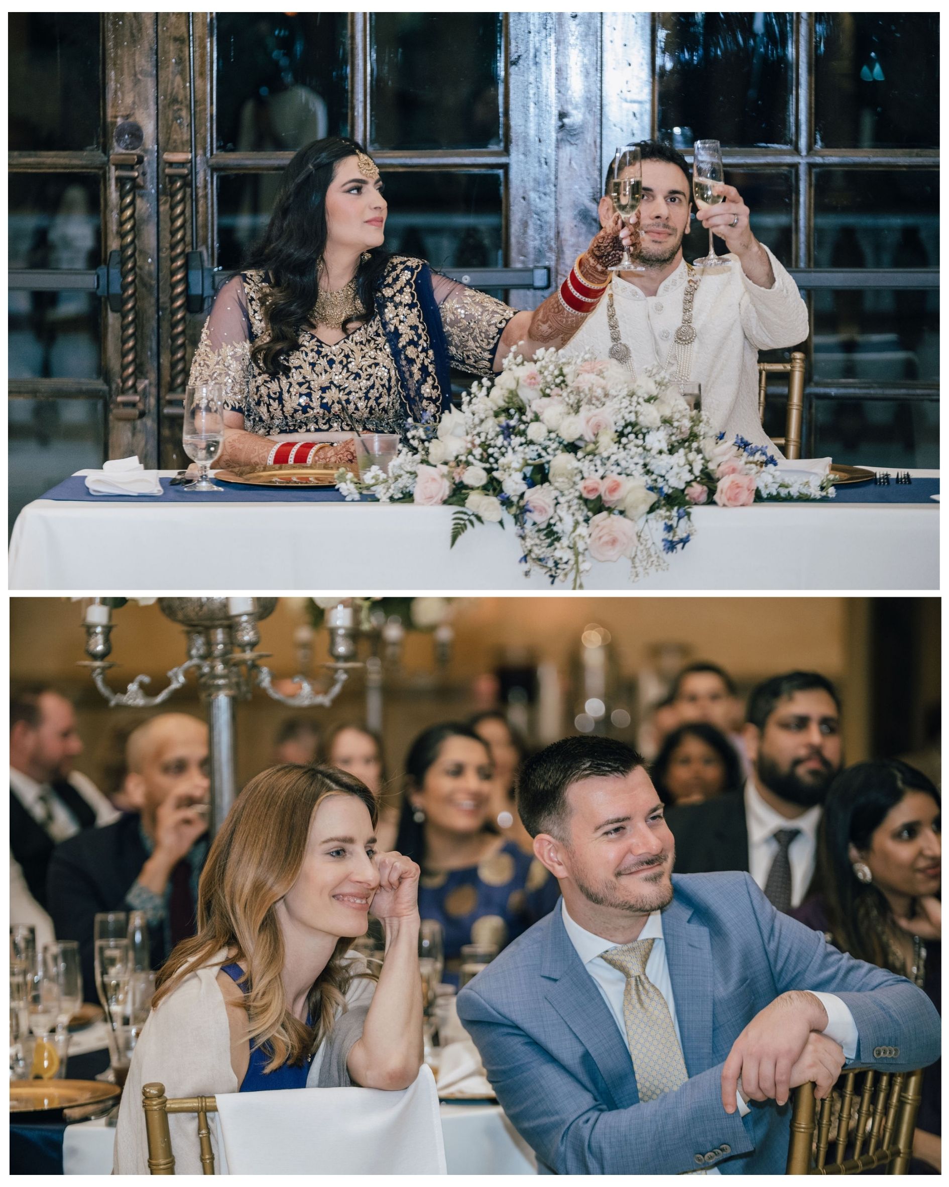 wedding speeches at wedding reception in Ashley Castle