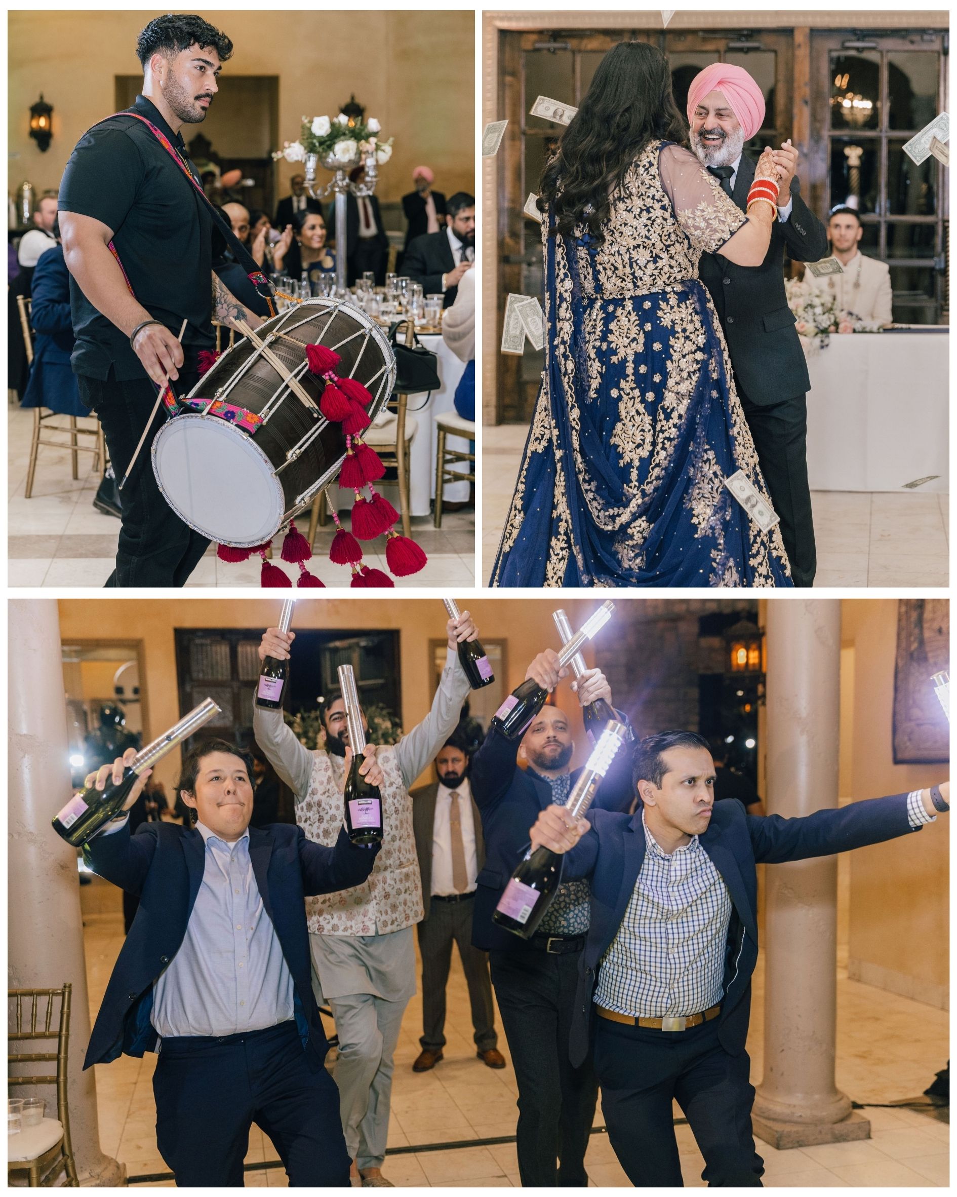 first dance at reception in arizona venue called Ashley Castle