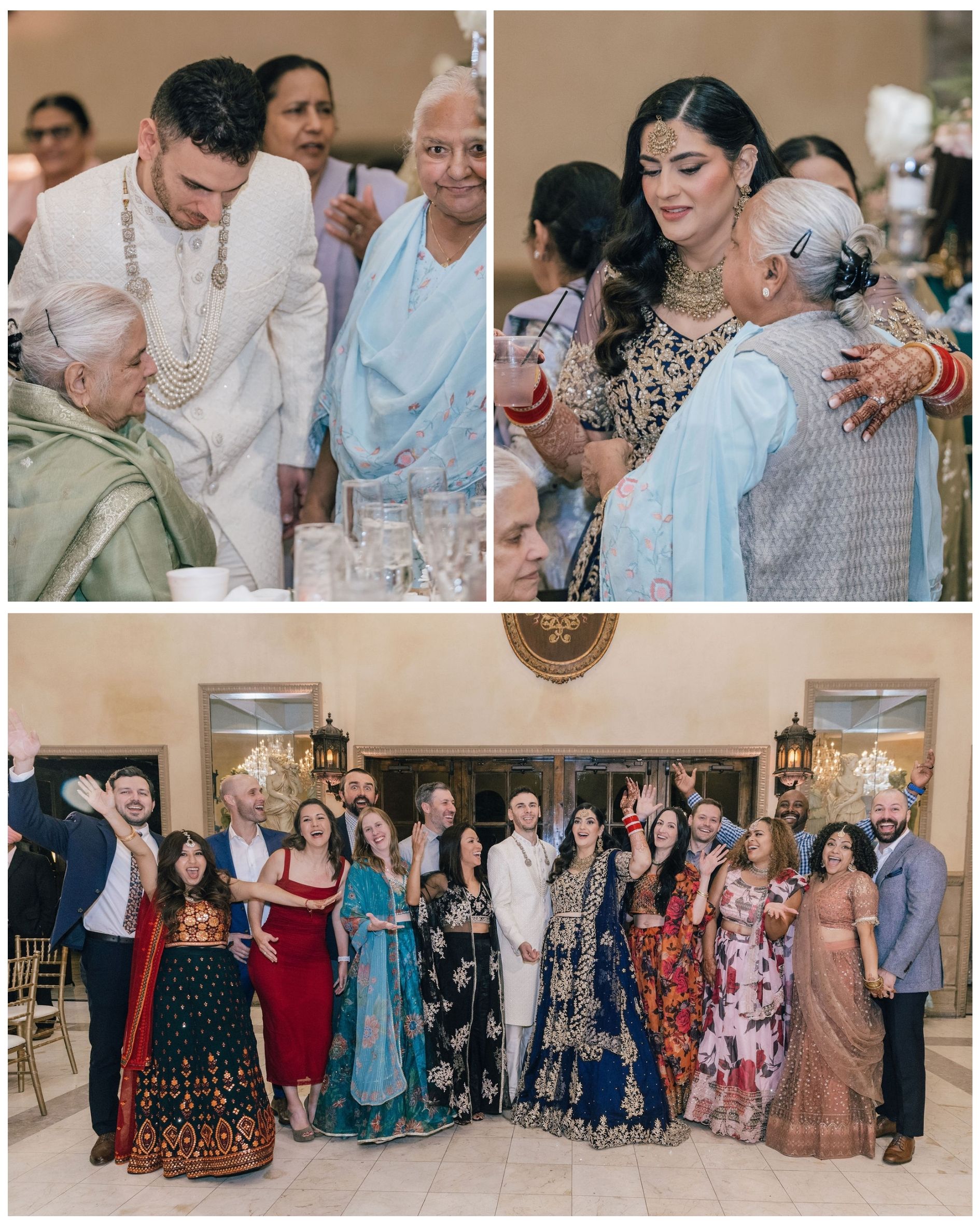 cocktail hour candid photos at wedding reception in Ashley Castle, Chandler, Arizona